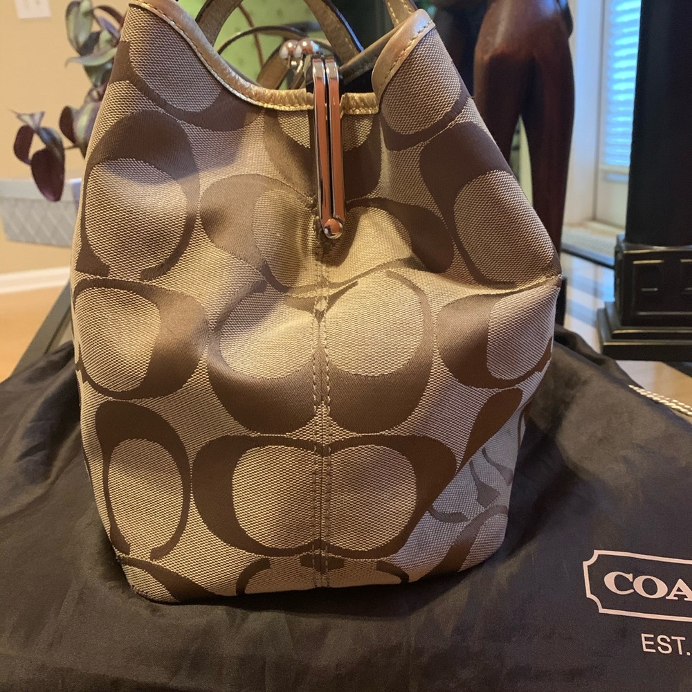 Coach Monogram Handbag - Picture 8 of 9